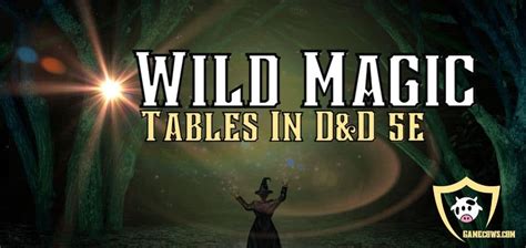 Wild magic table 5e dndbeyond